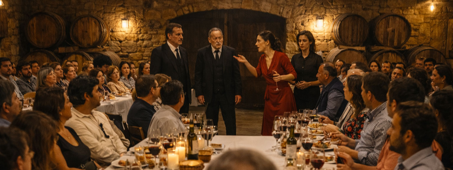 Muerte en la Bodega - escena